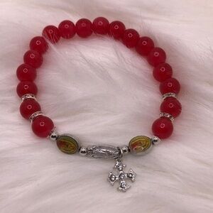 Religious Bracelet Silver Tone-❤️B1